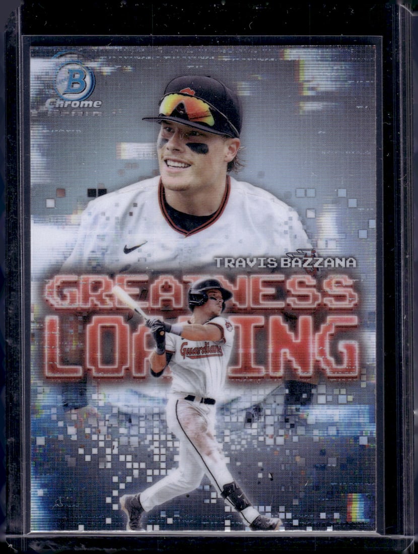Travis Bazzana Greatness Loading 2025 Bowman Chrome #GL-8 Cleveland Guardians MLB: Bowman Baseball MLB Trading & Sports Cards, Sports Cards for Sale Near Me, World Series & Hall of Fame Players, SP, SSP, Chrome, 1st Bowman, Auction Memorabilia Lots Sold On Line