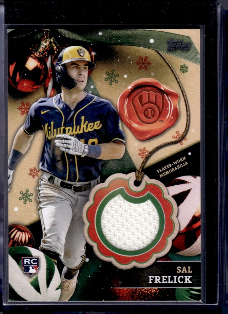 Sal Frelick Rookie Card Patch 2024 Topps HOliday #RC-SF Brewers Baseball Card (1 of 2)