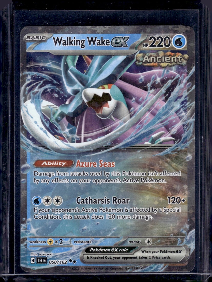 2024 Pokemon Temperal Forces Walking Wake Ex Double Rare #50 TCG: TCG, Pikachu, Charizard, Rare, Secret Rare, Holo Cards, Pokemon & TCG Cards sold near Me, Nintendo, Evee, Houndoom, Reverse Holo Cards, 3 Star Ultra Rare, EX