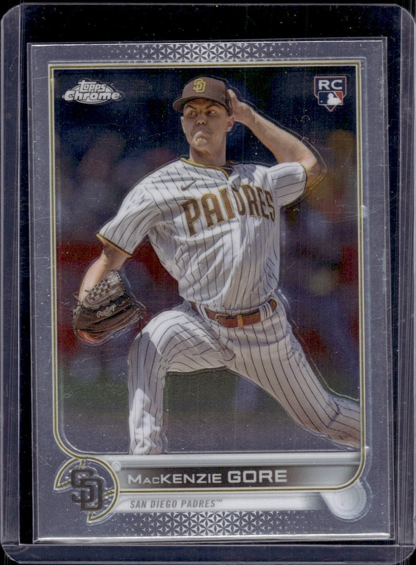 MacKenzie Gore Rookie Card 2022 Topps Chrome #USC182 Baseball Card (1 of 2)