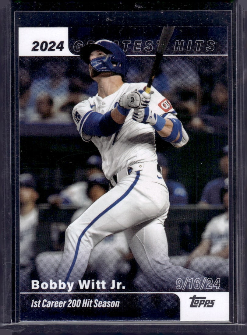 Bobby Witt Jr. Greatest Hits 2025 Topps #GH-6 Royals: Topps Baseball MLB Trading & Sports Cards, Sports Cards for Sale Near Me, World Series & Hall of Fame Players Memorabilia, Refractors, X-Fractors, Numbered, SP, SSP, Valuable Auction Memorabilia Lots 