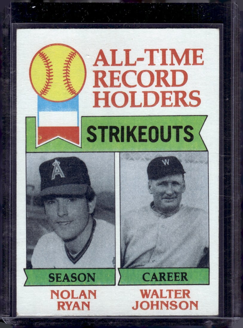 Nolan Ryan/Walter Johnson 1979 Topps #417 Old Baseball Card (1 of 2)