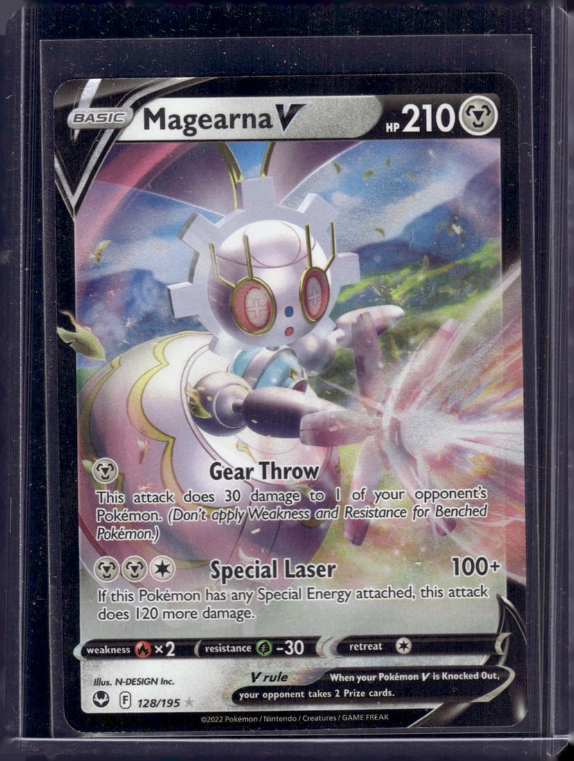 2022 Pokemon Silver Tempest Magerna V Ultra Rare #128 TCG (1 of 2)