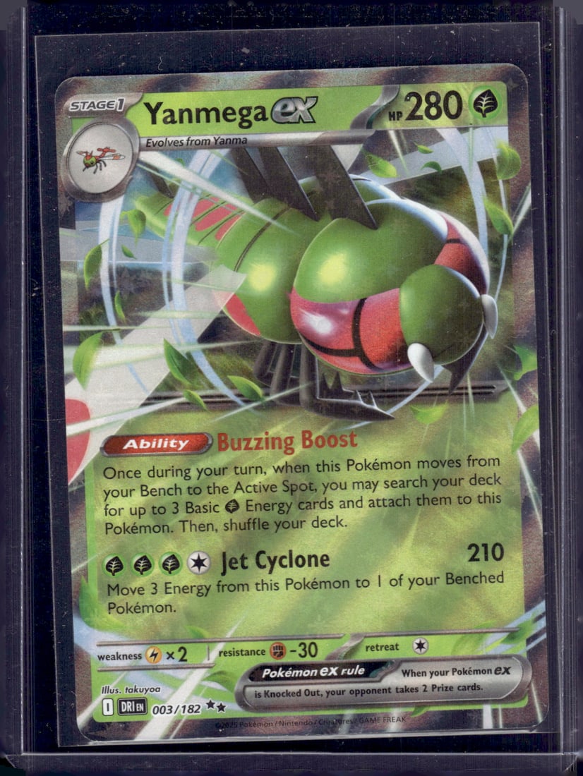 2025 Pokemon Destined Rivals Yanmega Ex Double Rare #3 TCG: TCG, Pikachu, Charizard, Rare, Secret Rare, Holo Cards, Pokemon & TCG Cards sold near Me, Nintendo, Evee, Houndoom, Reverse Holo Cards, 3 Star Ultra Rare, EX