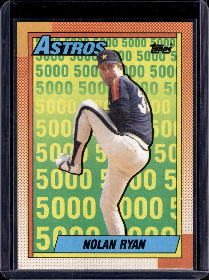 Nolan Ryan 1990 Topps #4 Houston Astros Baseball Card (1 of 2)