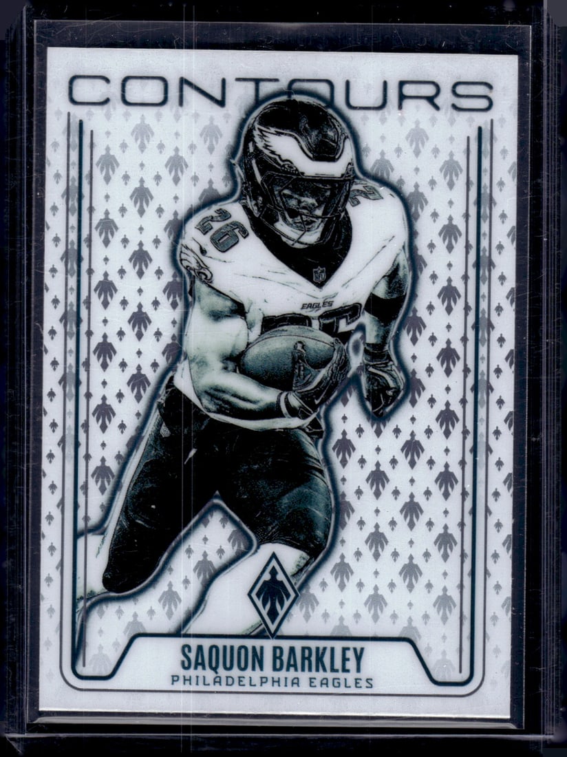Saquon Barkley Contours 2024 Panini Phoenix #CON-SBY Eagles Football Card (1 of 2)