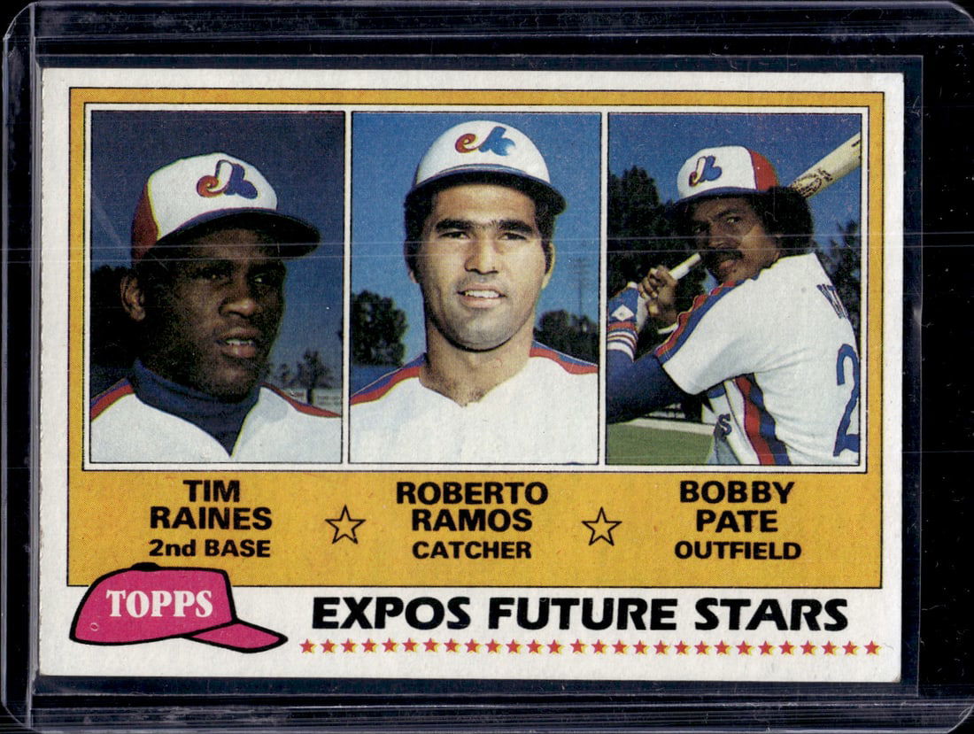 Expos Future Stars Tim Raines 1981 Topps #479 Montreal Expos Baseball Card (1 of 2)