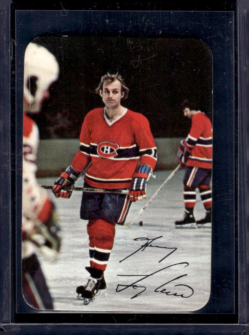 Guy LaFleur Glossy 1977 O-Pee-Chee #7 Montreal Canadiens: O Pee Chee Vintage NHL Hockey Trading & Sports Cards, Old Sports Cards for Sale Near Me, Stanley Cup & Hall of Fame Players, Valuable Auction Memorabilia Lots for Sale On Line