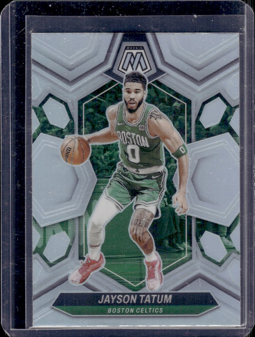Jayson Tatum Silver Prizm 2023-24 Panini Mosaic #147 Boston Celtics NBA (1 of 2)