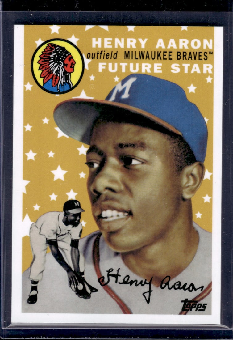 Hank Aaron Future Stars 2014 Topps #FS-15 Baseball Card (1 of 2)