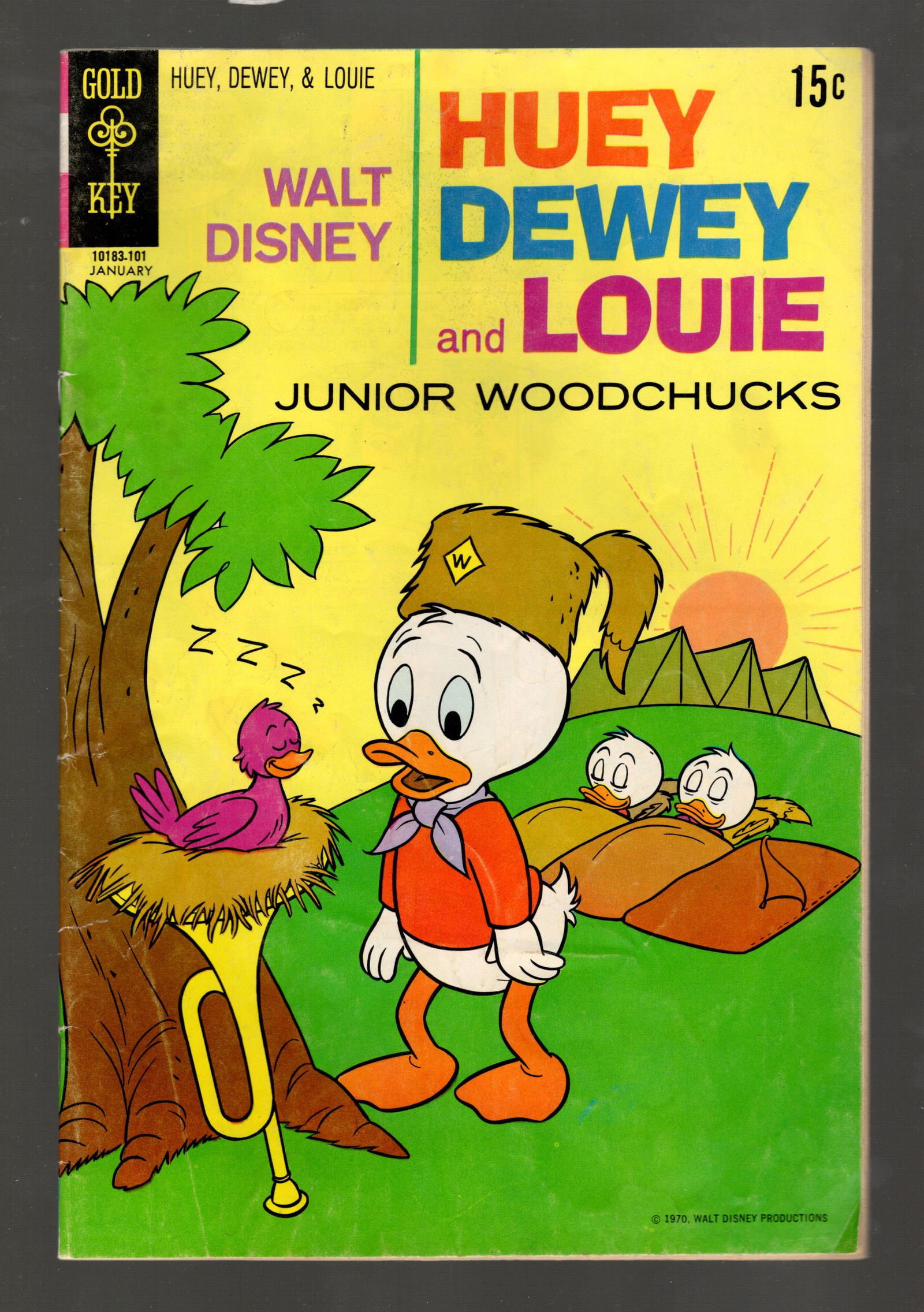 Walt Disney Huey, Dewey, & Louis Junior Woodchucks Gold Key No 8 1971 in good condition (1 of 2)