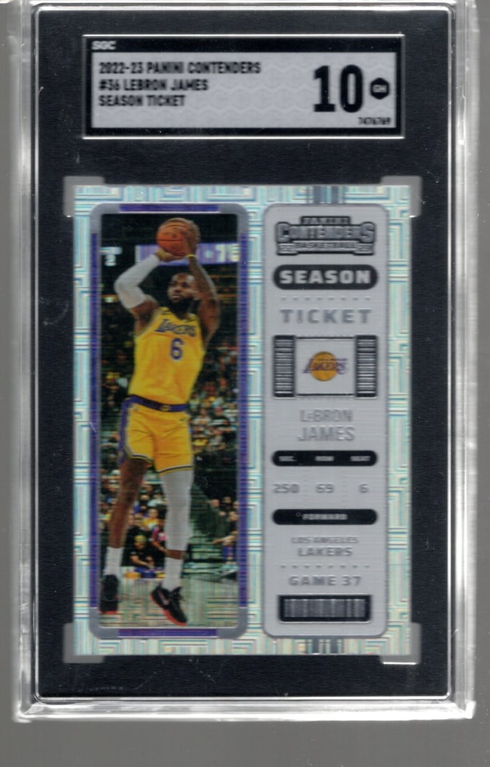 LeBron James Season Ticket Mojo 2022-23 Panini Contenders #36 SGC 10 Lakers NBA (1 of 2)