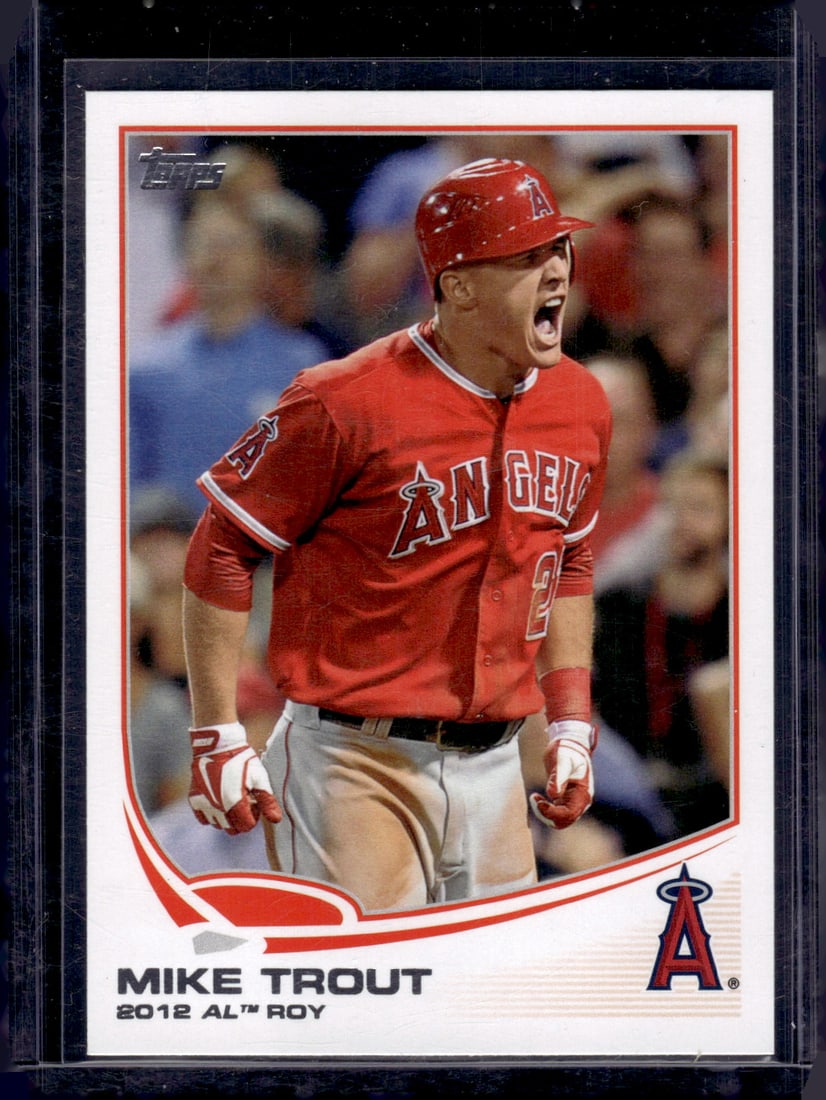 Mike Trout 2012 AL ROY 2013 Topps #338 Los Angeles Angels Baseball Card (1 of 2)