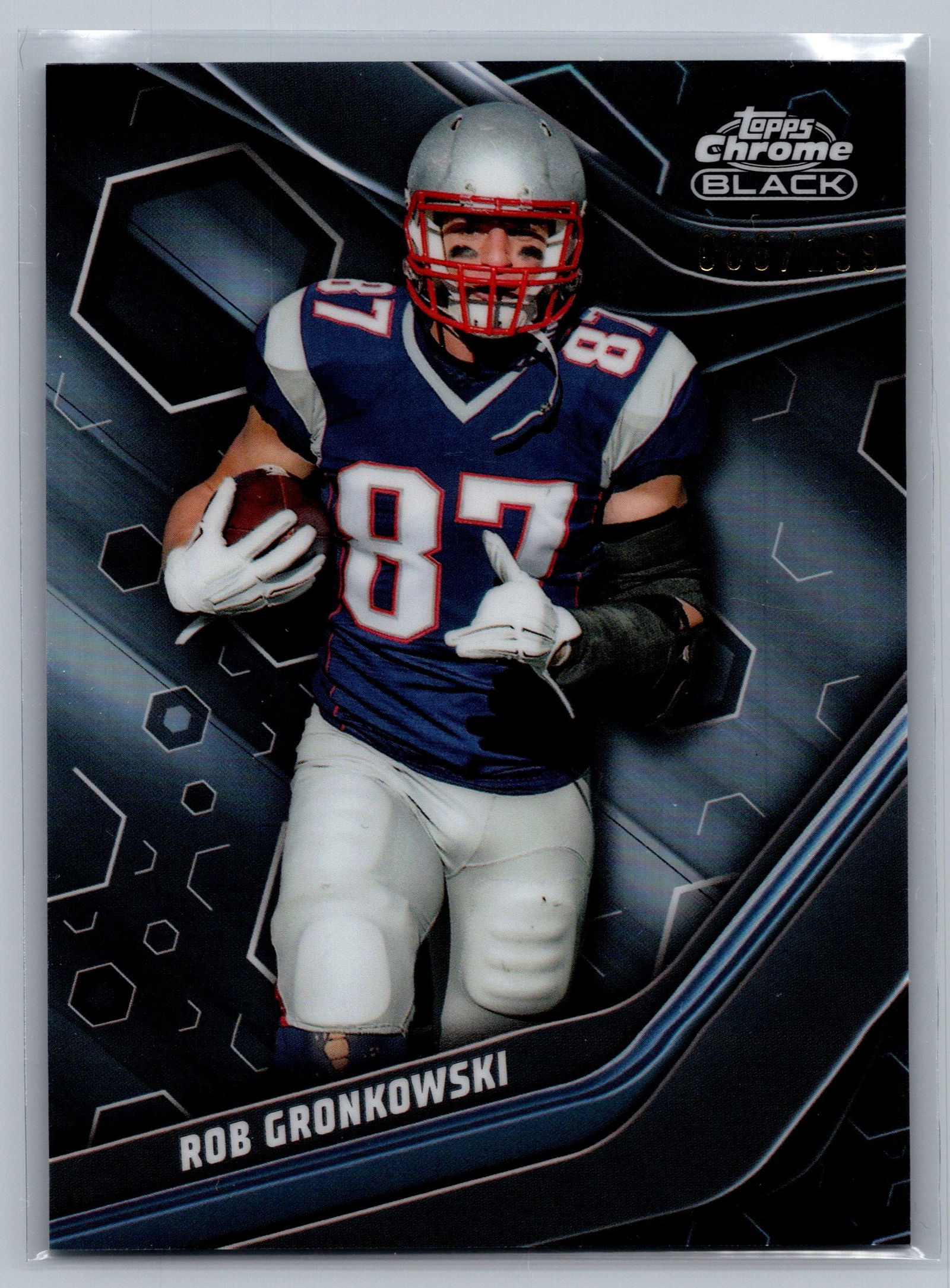 Rob Gronkowski Topps Chrome Black Black Refractor /199 2023 Topps Composite #131 (1 of 2)