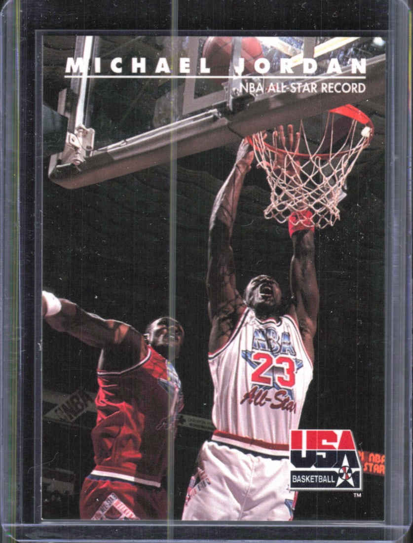 1992 Skybox Michael Jordan All-Star Record Basketball Card #43 Chicago Bulls (1 of 2)