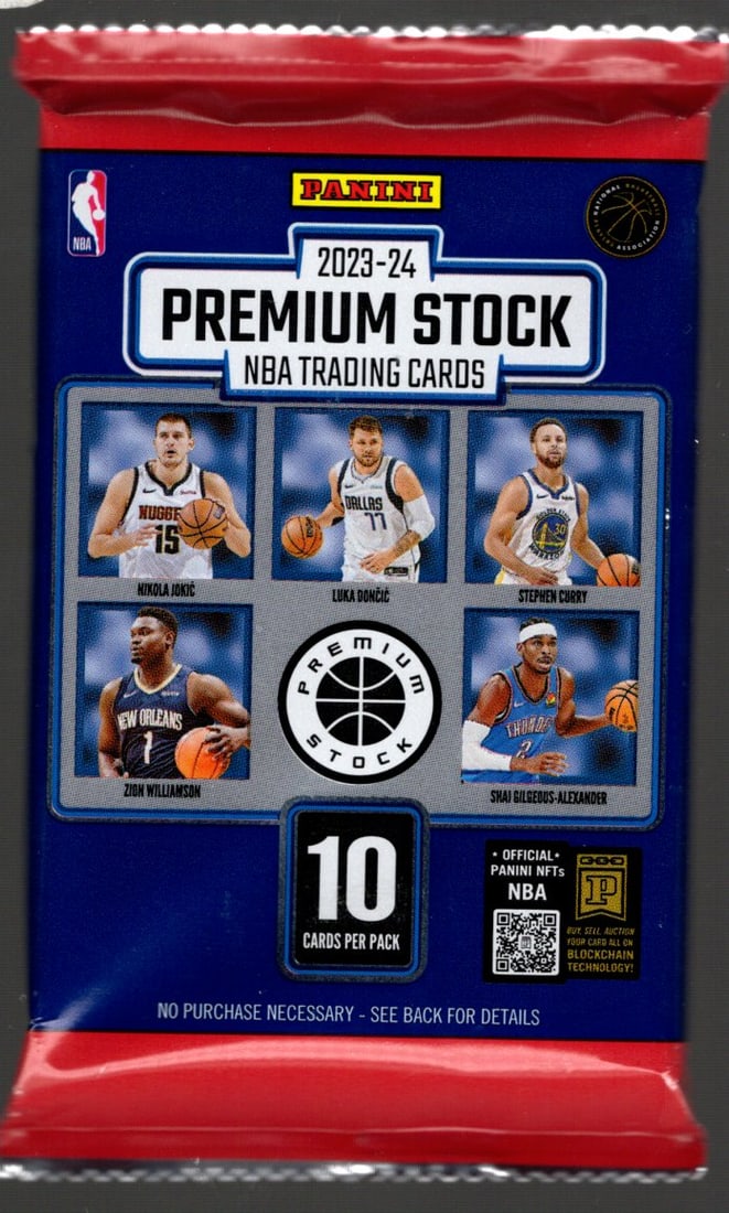 2023-24 Panini NBA Hoops Premium Stock Basketball Cards MEGA Box Pack Victor Wembanyama (1 of 1)