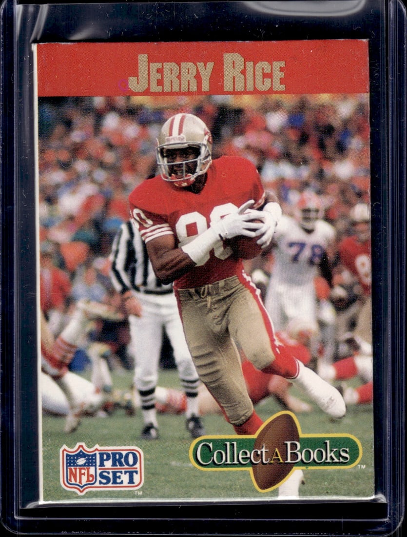 Jerry Rice Collect A Books 1990 Pro Set 49ers NFL: Pro Set Vintage Football NFL Trading Cards, Old Sports Cards for Sale Near Me, Hall of Fame & Super Bowl Player Cards, Auction Memorabilia Lots for Sale on Line