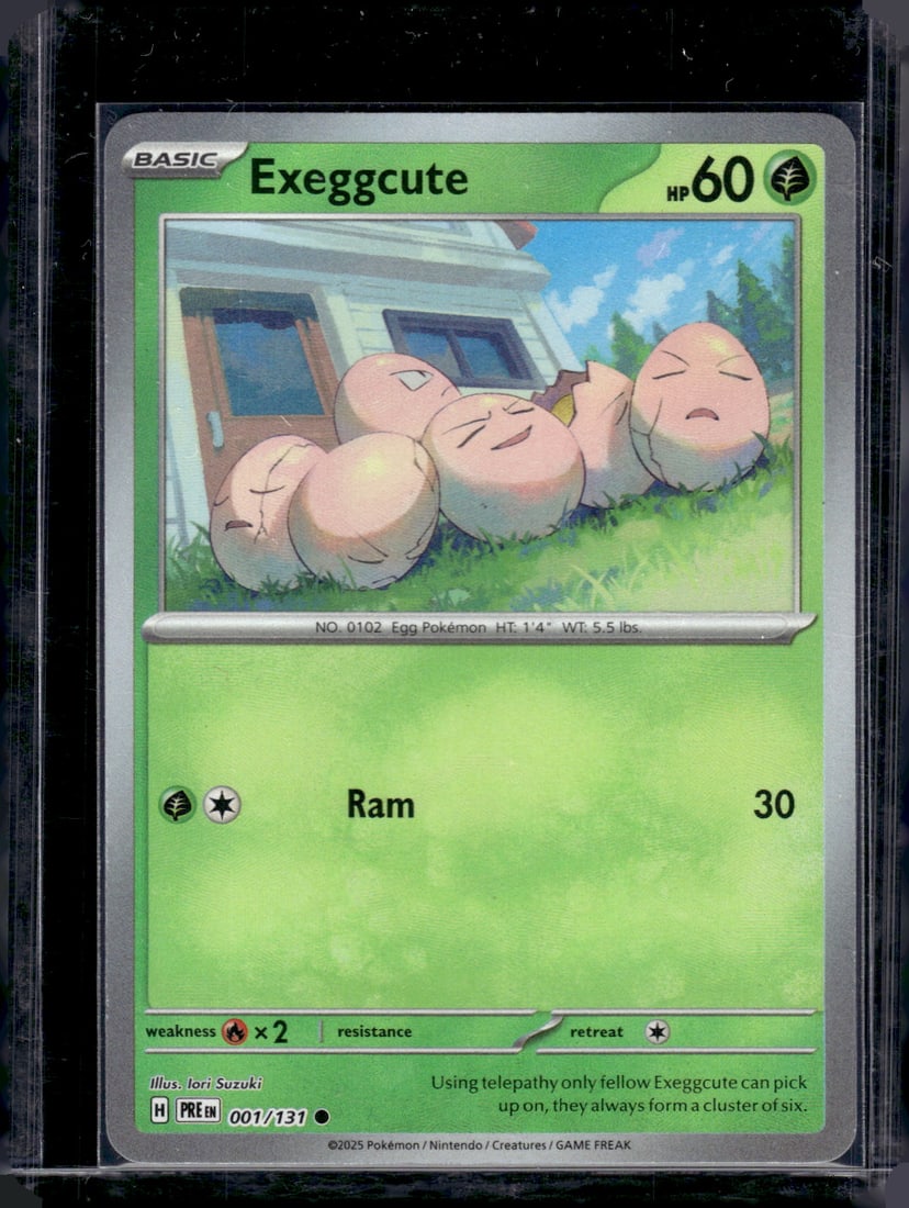 2025 Pokemon Prismatic Evolutions Exeggcute Pokeball Reverse Holo #1 (1 of 2)