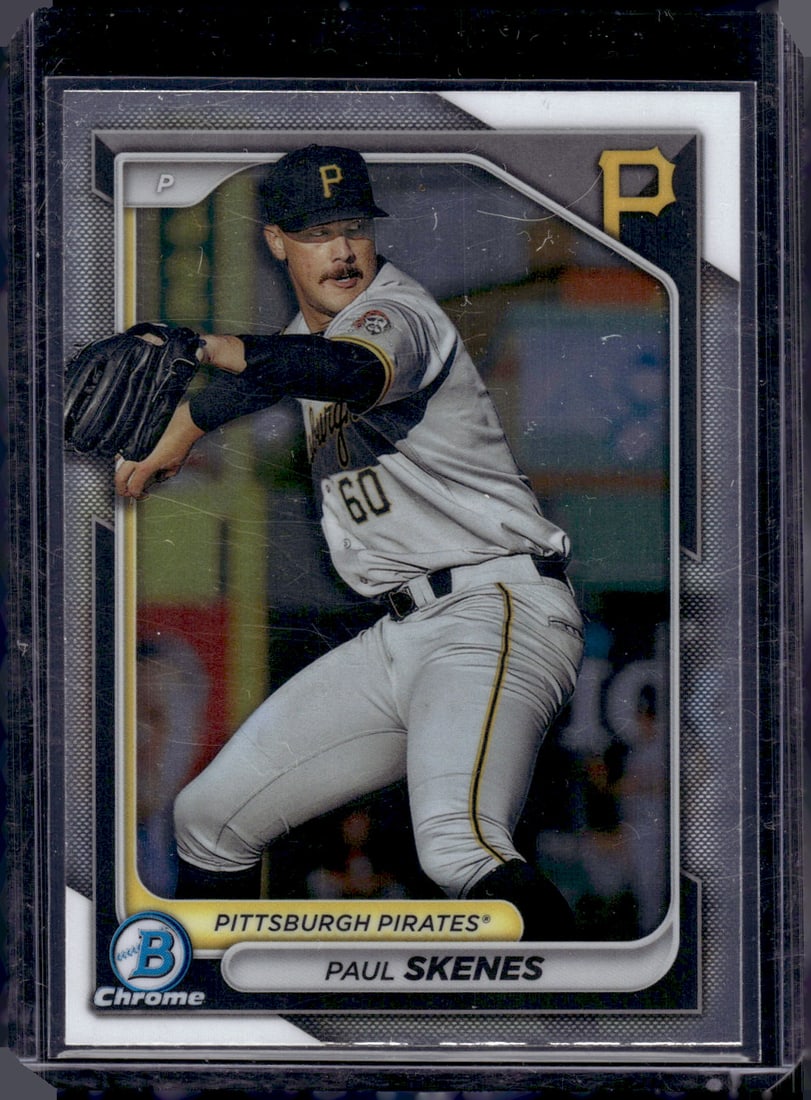 Paul Skenes Chrome Prospects 2024 Bowman Chrome #BCP-125 Baseball Card MLB (1 of 2)