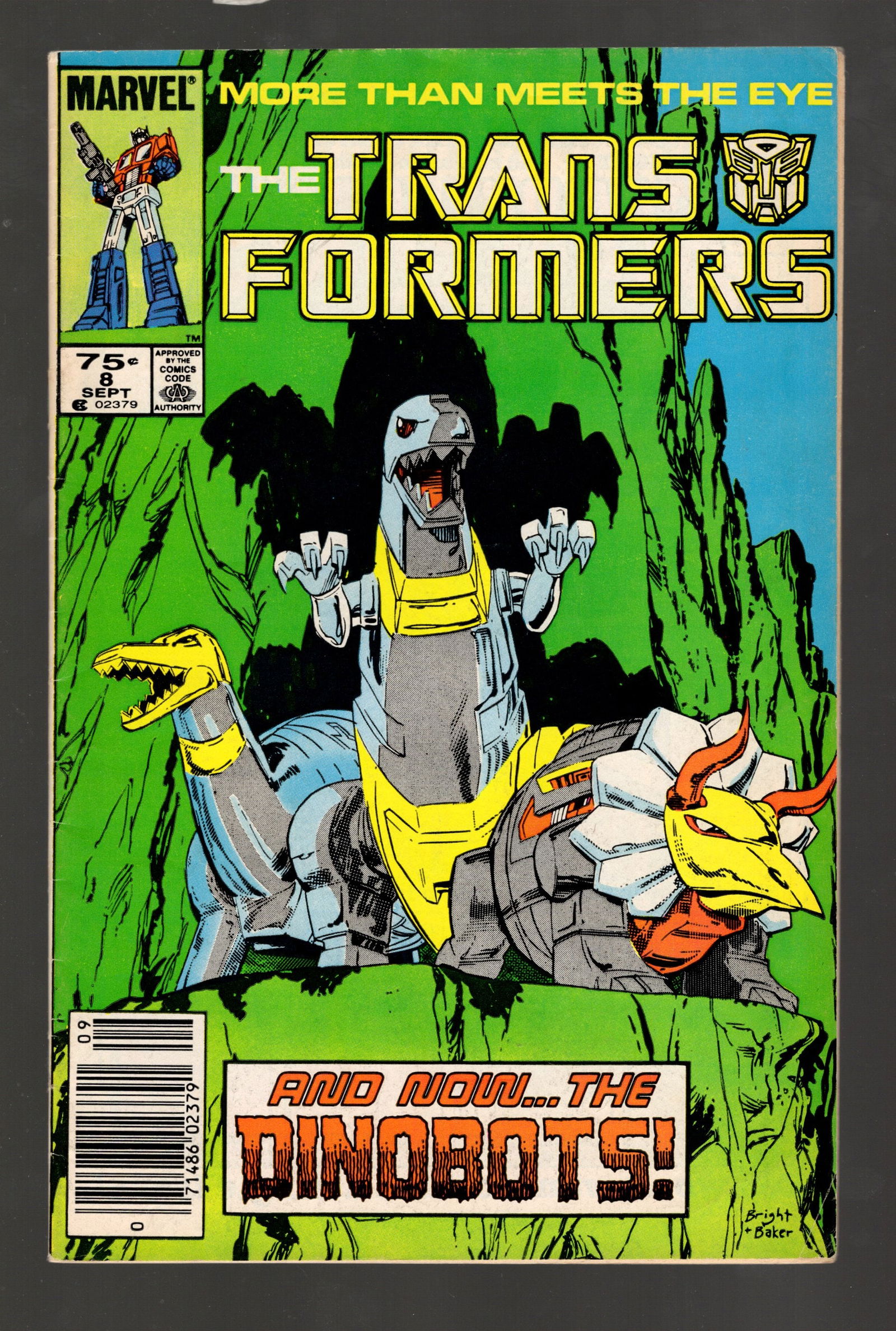 Transformers Vintage High Grade Newsstand 1985 Key 1st Full Appearance Dinobots Marvel Comic Book (1 of 2)