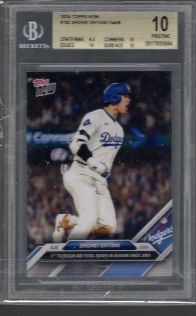 Shohei Ohtani 2024 Topps Now #763 BGS 10 Pristine Dodgers Baseball Card (1 of 2)