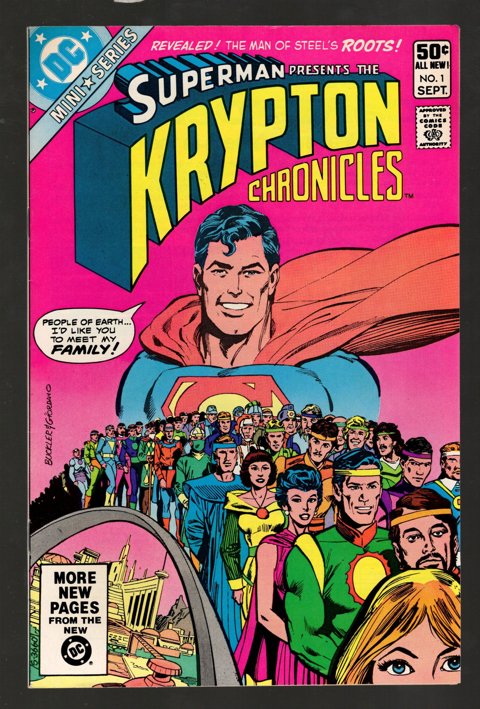 Superman Presents the Krypton Chronicles The Man of Steel's Roots! 1981 Sept No 1 - 1st ISSUE (1 of 2)
