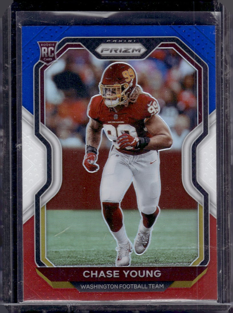 Chase Young Rookie Card Red White Blue Prizm 2020 Panini Prizm #383 (1 of 2)