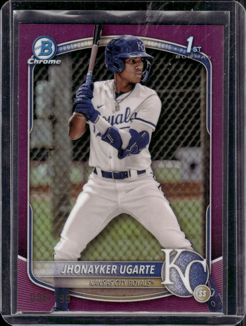 Jhonayker Ugarte 1st Bowman Fuschia Refractor /199 2025 Bowman Chrome #BCP-123 (1 of 2)