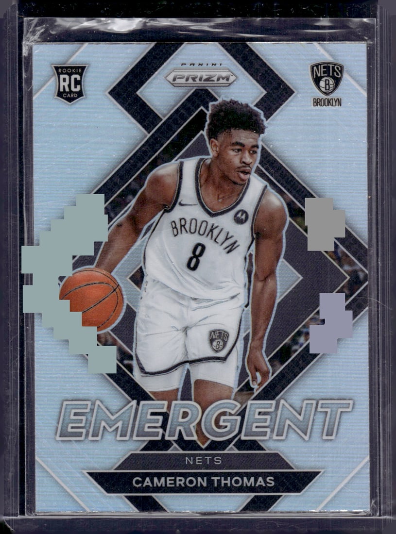 Cameron Thomas Rookie Card Emergent Silver Prizm 2021-22 Panini Prizm #4 (1 of 2)