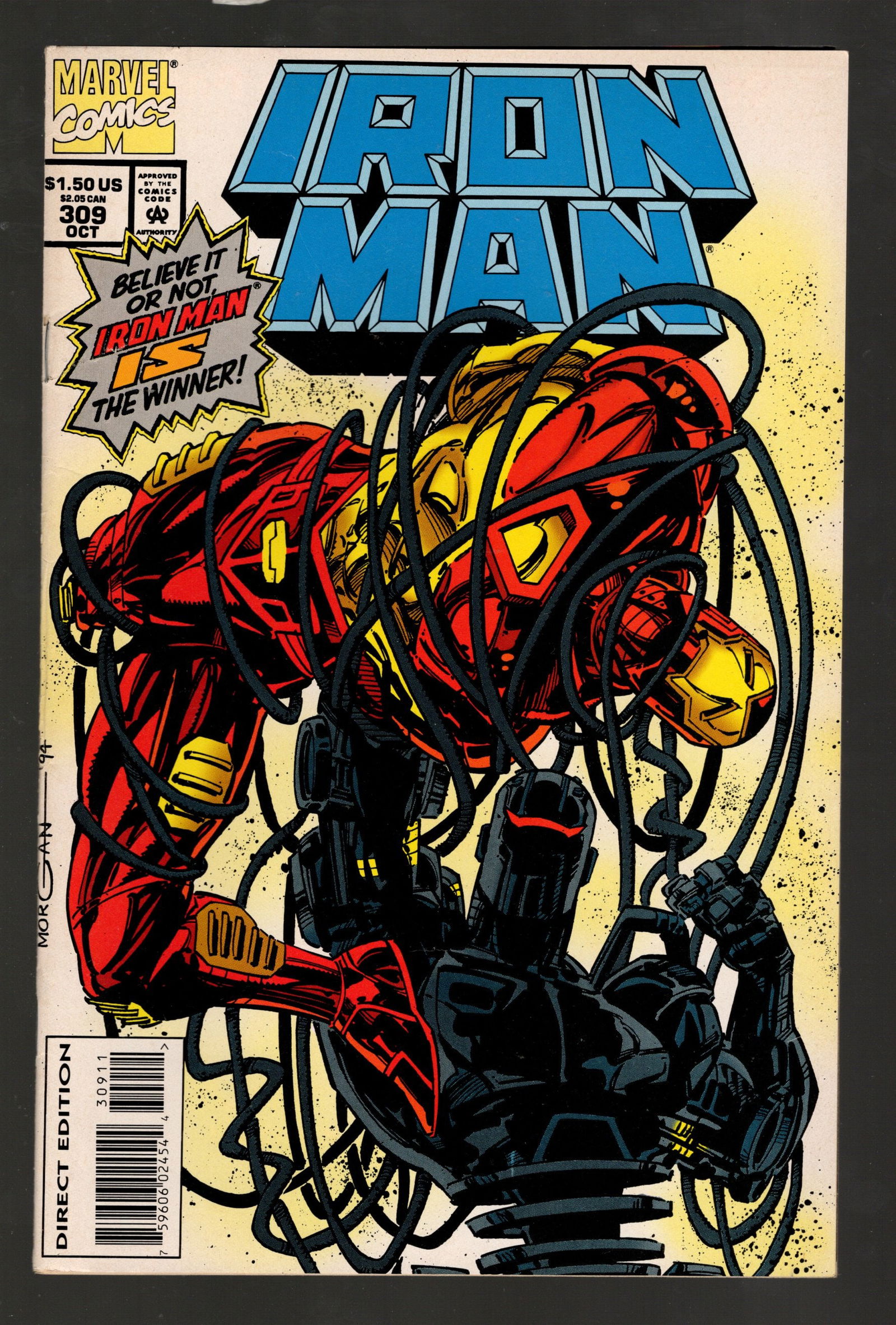 Iron Man Marvel Comics Group Comic Book 1994 Oct No 309 Super Condition (1 of 2)