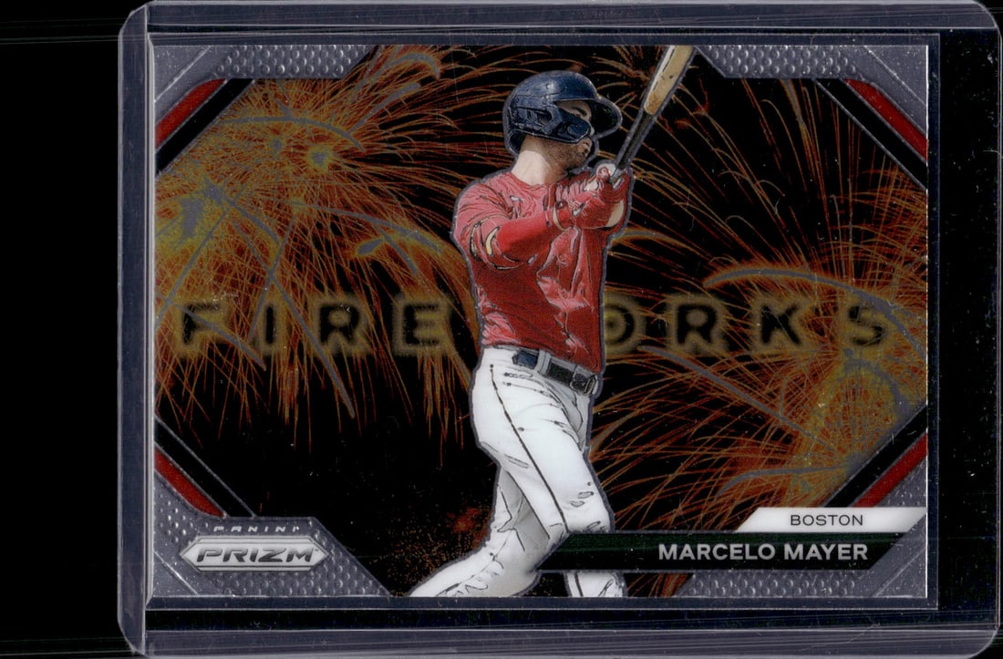 Marcelo Mayer Fireworks 2024 Panini Prizm #24 Boston Red Sox (1 of 2)