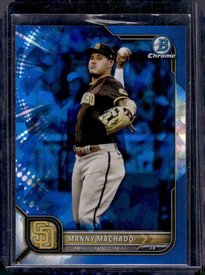 Manny Machado 2022 Bowman Chrome Sapphire #5 Baseball Card (1 of 2)