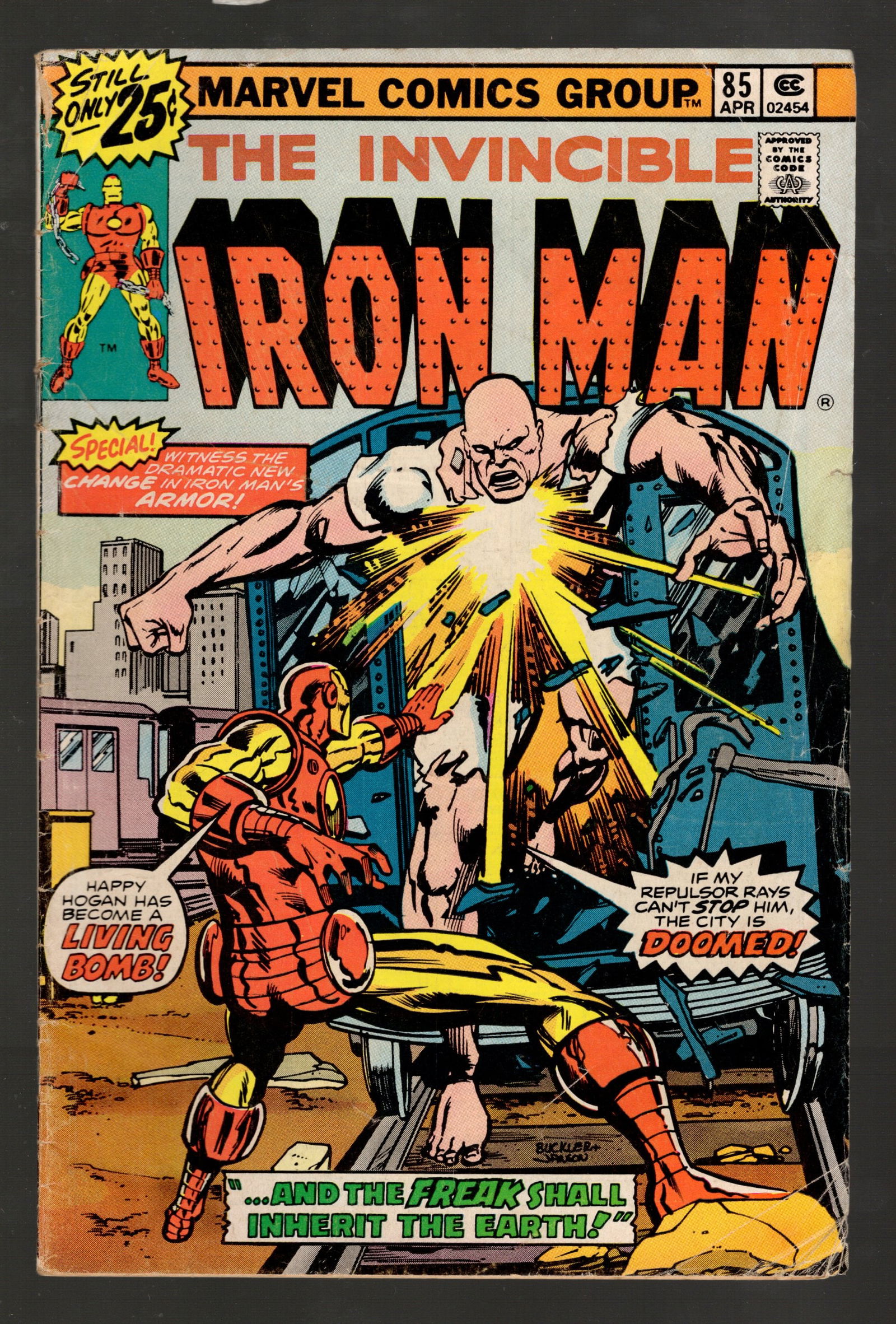 Iron Man Vintage Marvel Comics Group Book 1976 April No 85 New Armor & Freak on the Cover Great Shap (1 of 2)