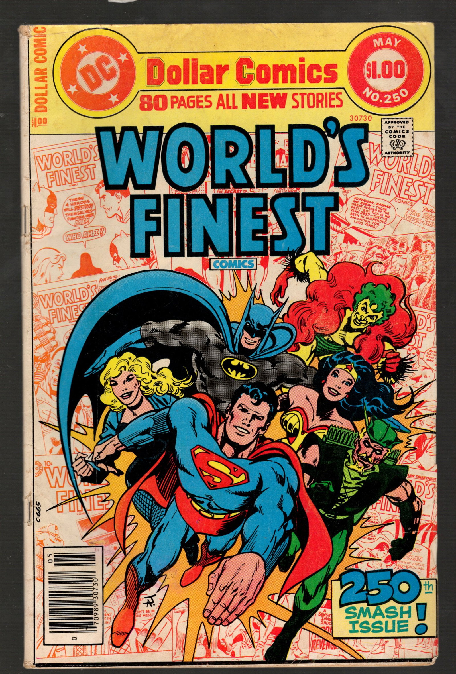 World's Finest Comis Vintage DC Comic Book #250 Mid Grade Newsstand May 1978 Great Color (1 of 2)