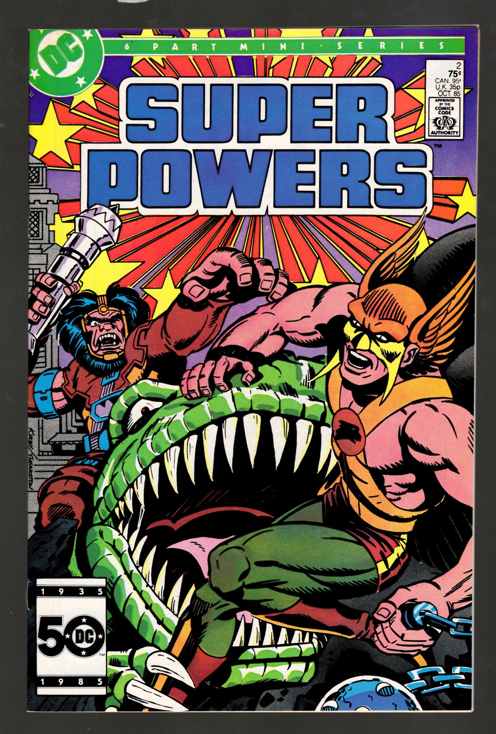 Super Powers No 2 1985 October-50 Years of DC Comics 6 Part Mini Series- DC Comic Book (1 of 2)