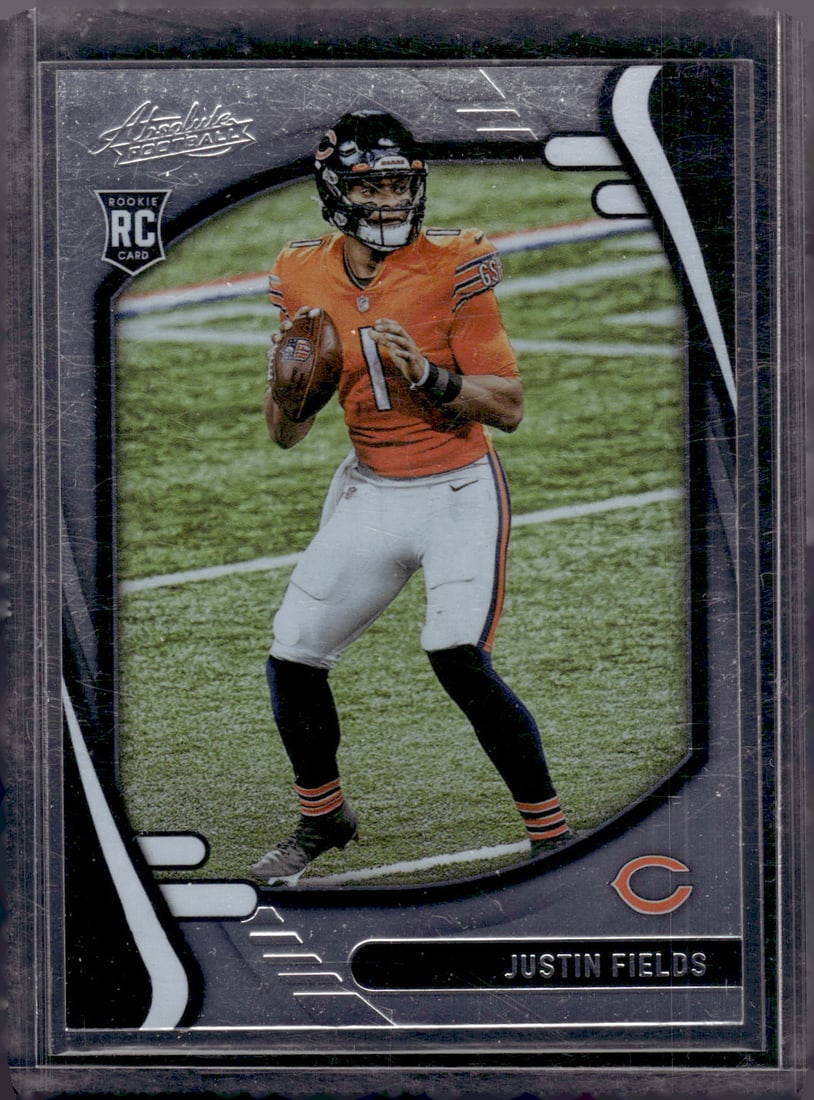 Justin Fields Rookie Card 2021 Panini Absolute #108 Bears, Jets (1 of 2)