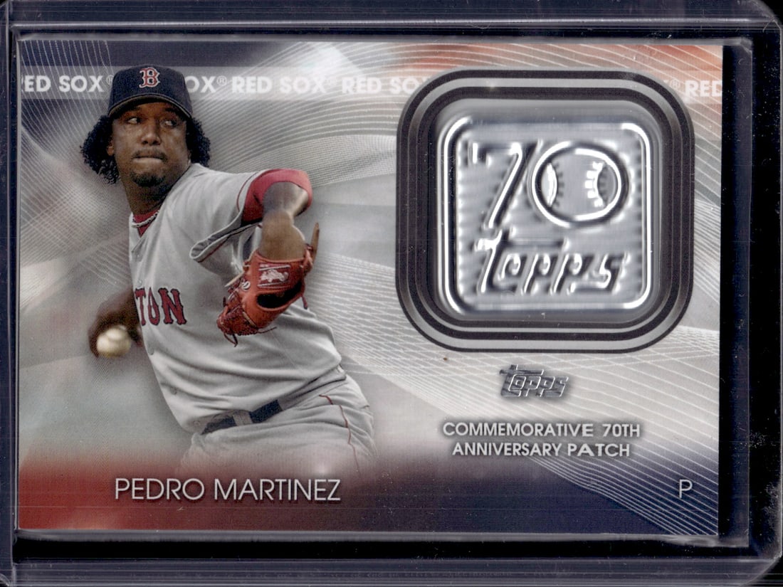 Pedro Martinez 70th Anniversary Patch 2021 Topps #T70P-PM Boston Red Sox MLB (1 of 2)