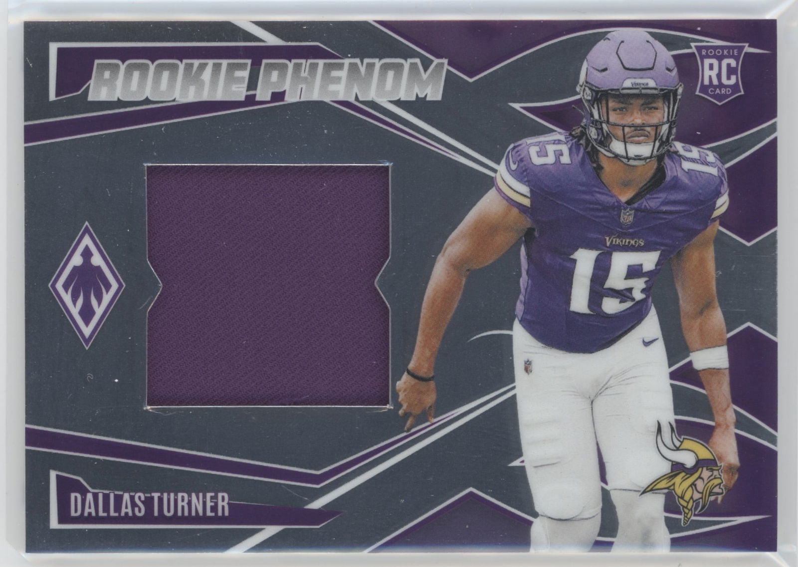 Dallas Turner Rookie Card Patch /225 2024 Panini Phoenix #RPJ-DTR Vikings NFL (1 of 2)