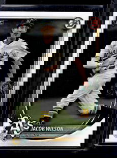 Jacob Wilson Rookie Card 2025 Bowman #9 A's Baseball Card: Bowman Baseball MLB Trading & Sports Cards, Sports Cards for Sale Near Me, World Series & Hall of Fame Players, SP, SSP, Chrome, 1st Bowman, Auction Memorabilia Lots Sold On Line