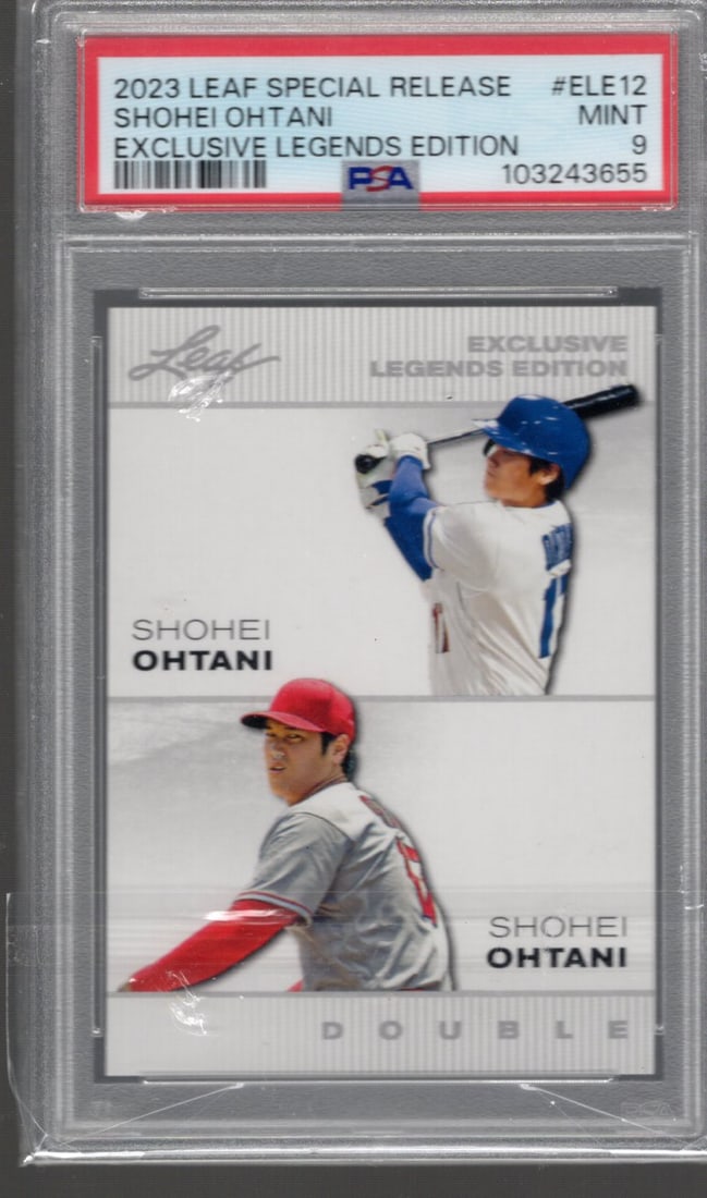 Shohei Ohtani Exclusive Legends Edition 2023 Leaf #ELE12 PSA 9 Baseball Card MLB (1 of 2)