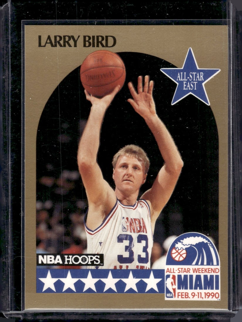 Larry Bird 1990-91 NBA Hoops #2 Boston Celtics NBA (1 of 2)