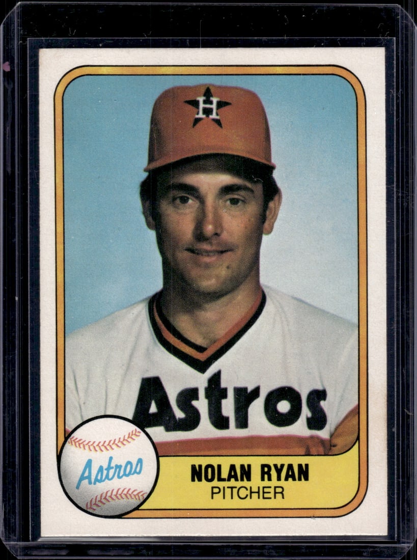 Nolan Ryan 1981 Fleer #57 Houston Astros Baseball Card (1 of 2)