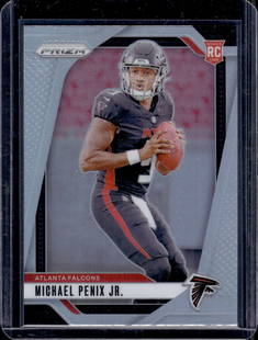Michael Penix Jr. Rookie Card Silver Prizm 2024 Panini Prizm #378 Atlanta Falcons Football Card: Panini Select, Prizm, Mosaic, Contenders, Zenith, Phoenix, Illusions, Absolute, Rookie NFL Sports Trading Cards, SP, SSP, Cards, Football Cards for Sale Near Me, Superbowl & Hall of Fame Player Cards,