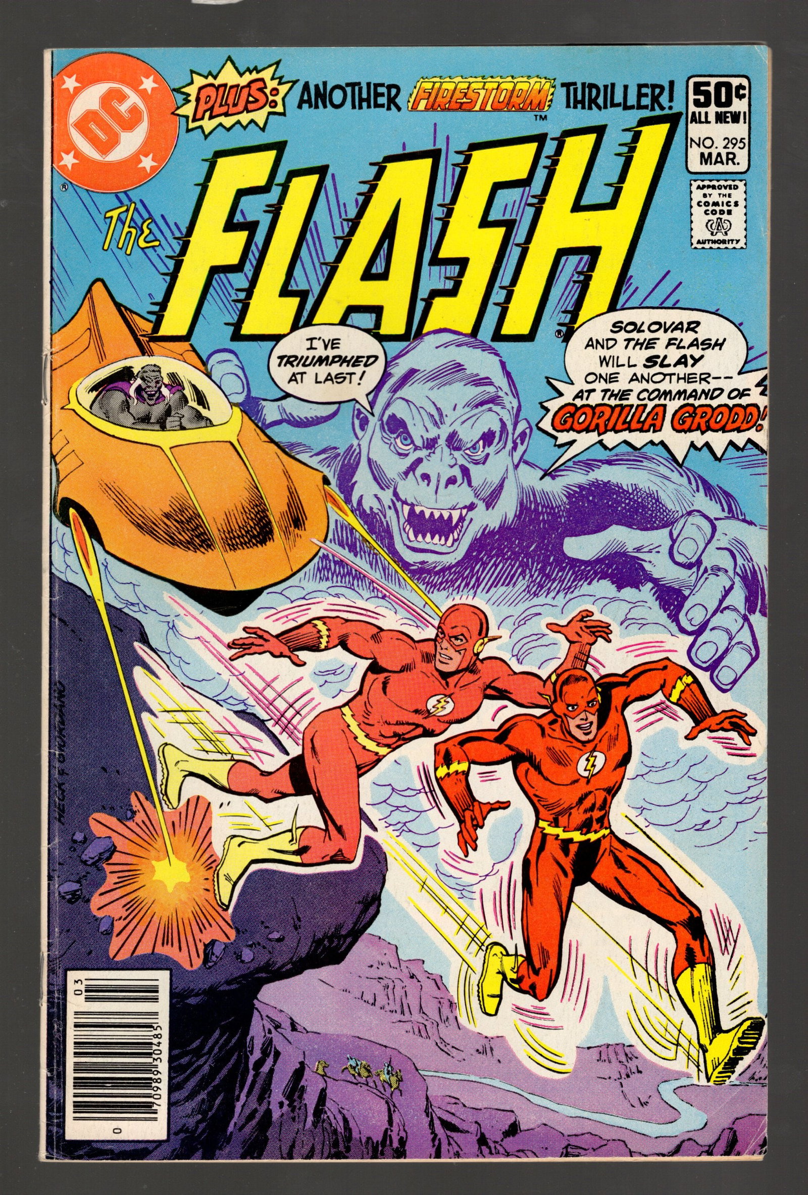 The Flash #295 DC Comics March 1981 Newsstand Variant 1st App Typhoon High Grade Vintage Comic Book (1 of 2)
