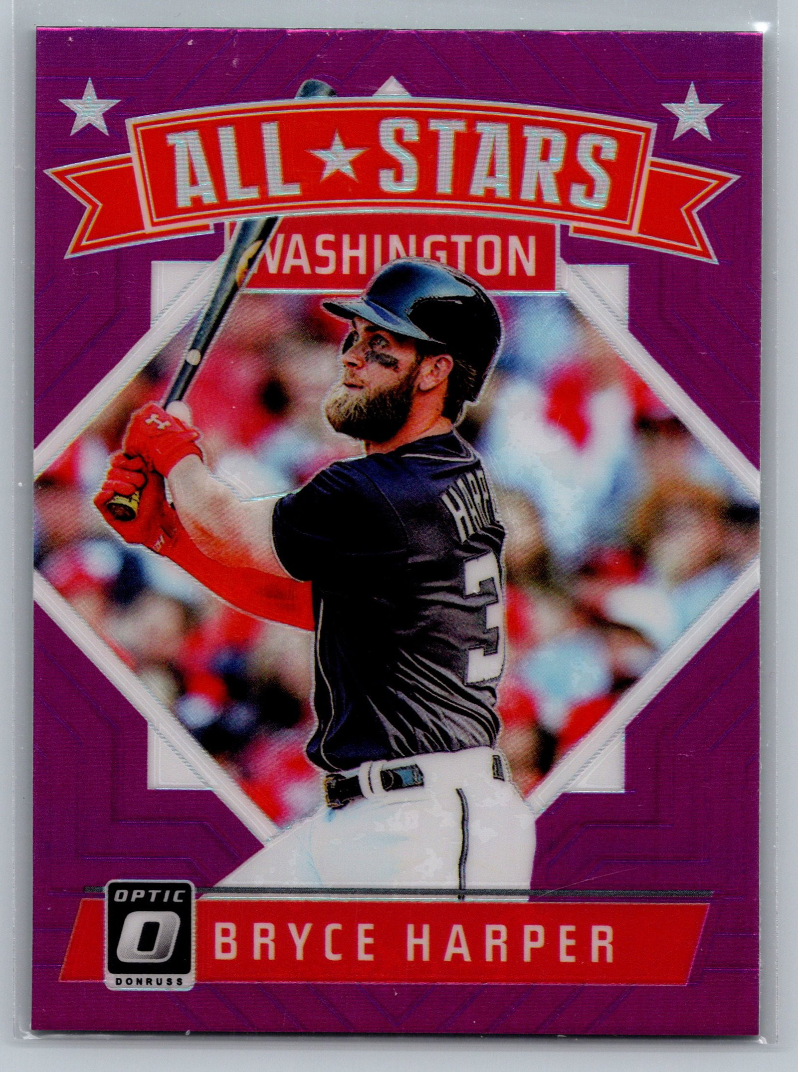 Bryce Harper Pink Prizm 2018 Donruss Optic #173 Baseball Card (1 of 2)