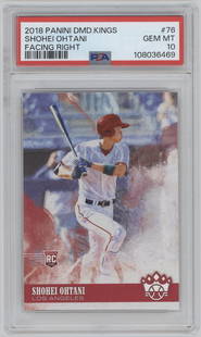 Shohei Ohtani Rookie Card 2018 Panini Diamond Kings #76 PSA 10 GEM MINT Baseball Card: Panini Baseball MLB Trading & Sports Cards, Sports Cards for Sale Near Me, Prizm, Mosaic, Select, SP, SSP, Auction Memorabilia Lots for Sale On Line, World Series & Hall of Fame Players