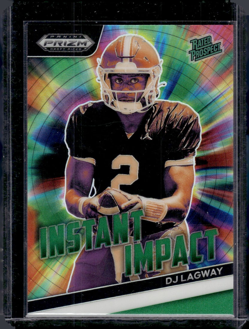 Dj Lagway Rated Prospect Green Prizm 2024 Prizm Draft Picks #II-DLY Florida Gators: Panini Select, Prizm, Mosaic, Contenders, Zenith, Phoenix, Illusions, Absolute, Rookie NFL Sports Trading Cards, SP, SSP, Cards, Football Cards for Sale Near Me, Superbowl & Hall of Fame Player Cards,