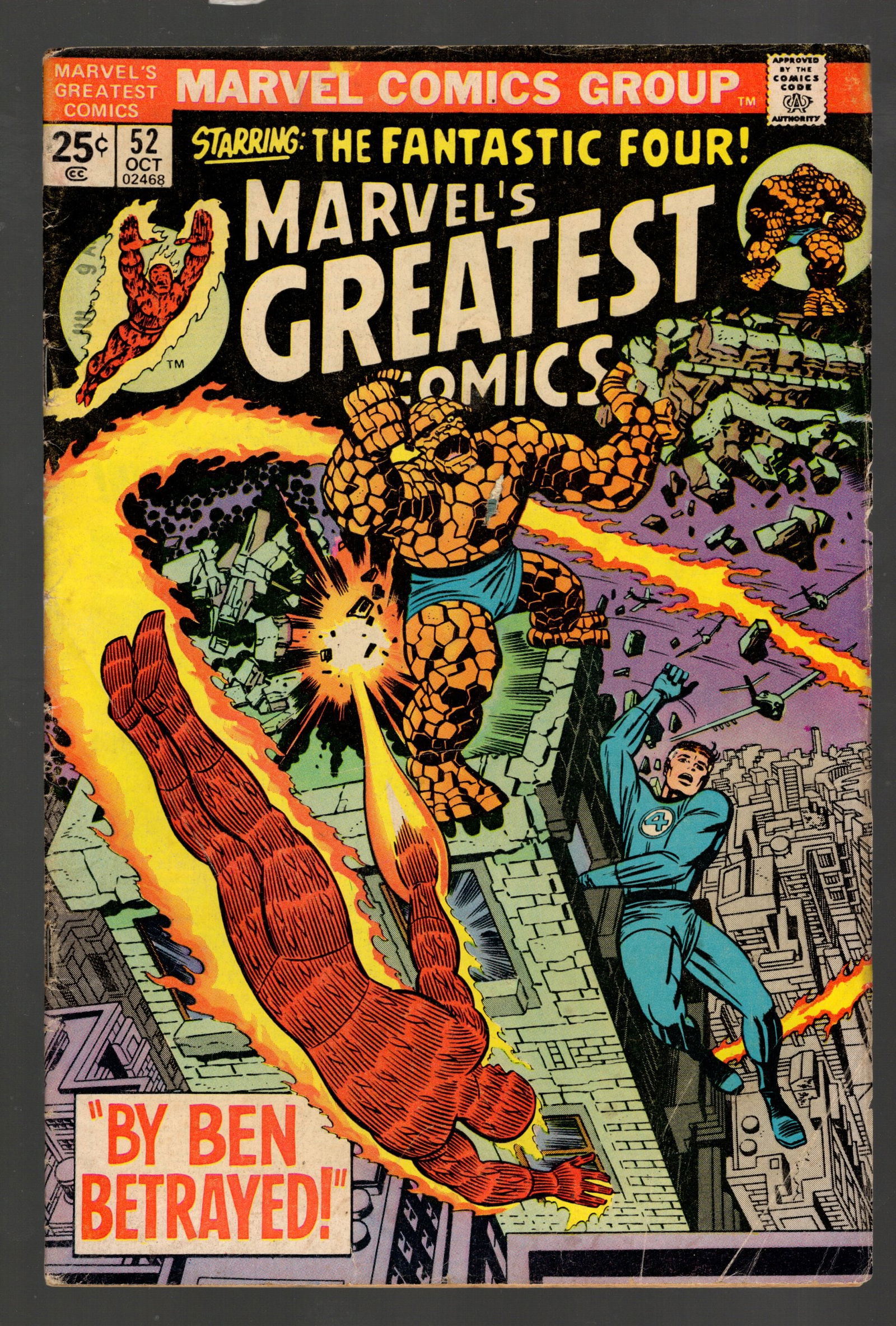 Marvel's Greatest Comics w/The Fantastic Four Vintage Marvel Comic Book Group Mid Grade (1 of 2)