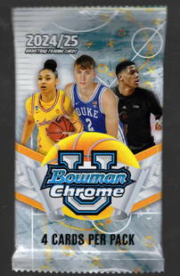 2024-25 Bowman Chrome U Basketball Cards BLASTER BOX PACK Cooper Flagg: Bowman Basketball NBA Trading & Sports Cards, Sports Cards for Sale Near Me, Champion and Hall of Fame Players, Auction Lots for Sale On Line