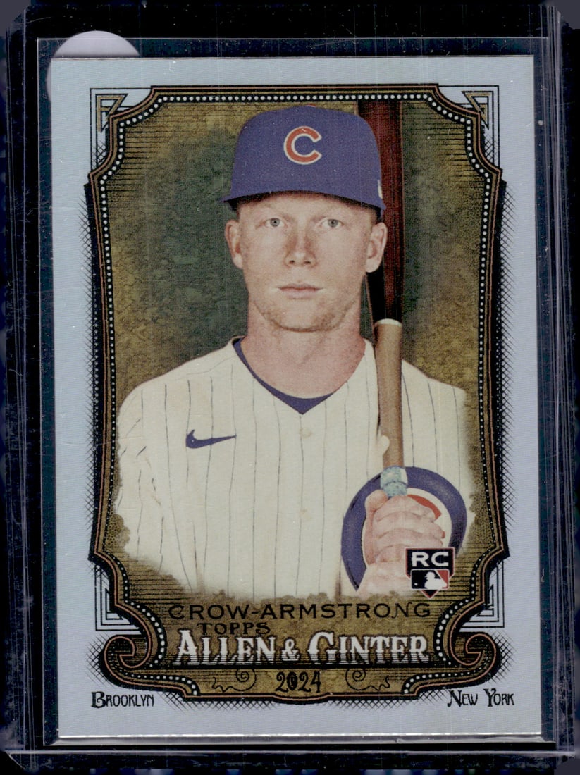 Pete Crow-Armstrong Rookie Card Rainbow Foil 2024 Topps Allen & Ginter #46 Chicago Cubs (1 of 2)